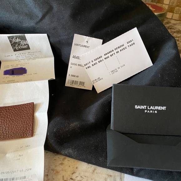 Saint Laurent Sac de Jour Large Rare Size Brun Cognac (Cognac Brown) Calfskin - Picture 10 of 11